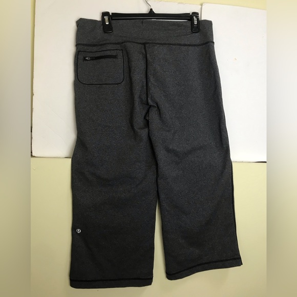 Lululemon Relaxed Fit Crop II Pants Zip Pocket Wide Leg Stretch Capri Drawcord - Picture 3 of 14